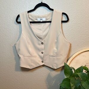 Button-Up Vest [beige]